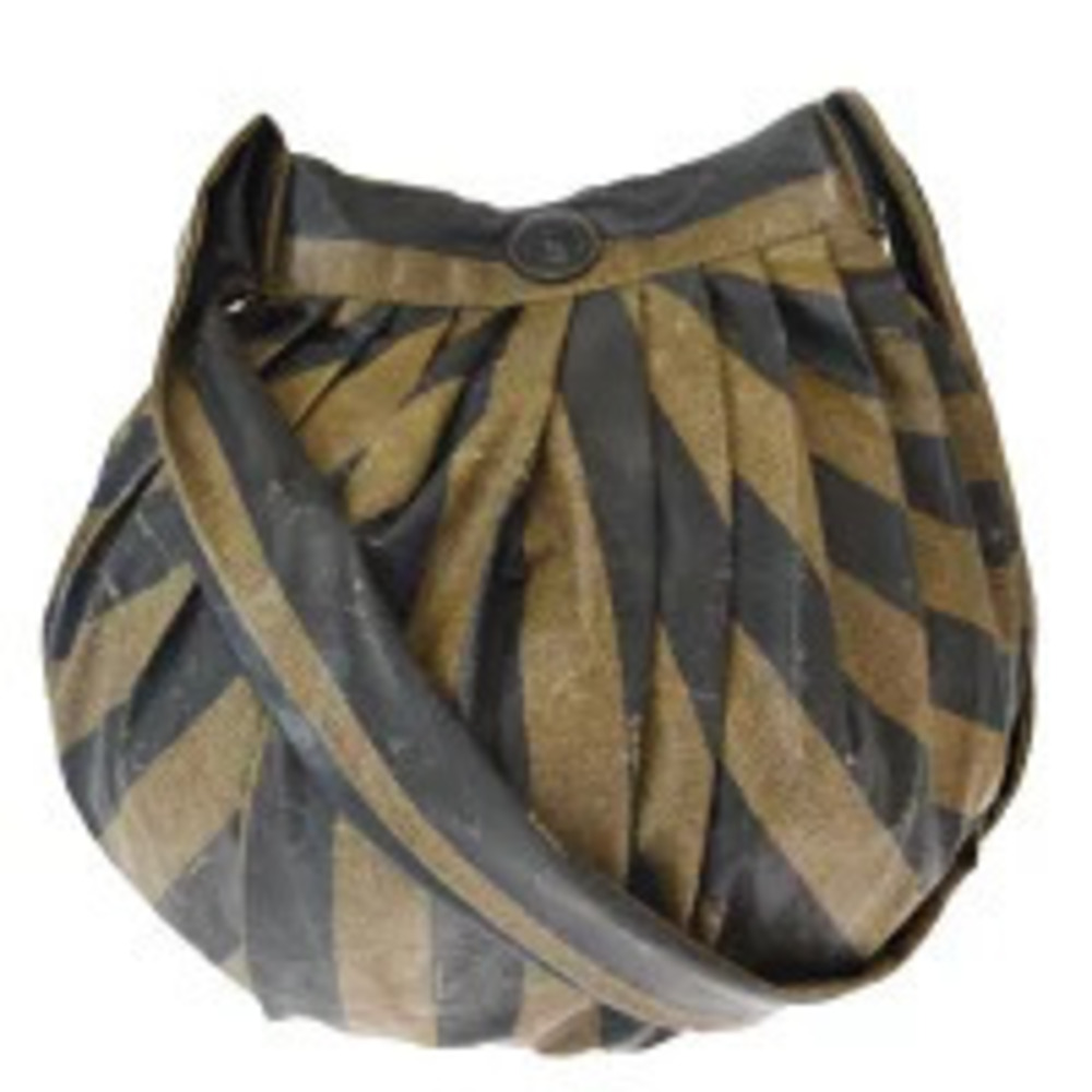 Fendi Pequin Shoulder Bag Brown